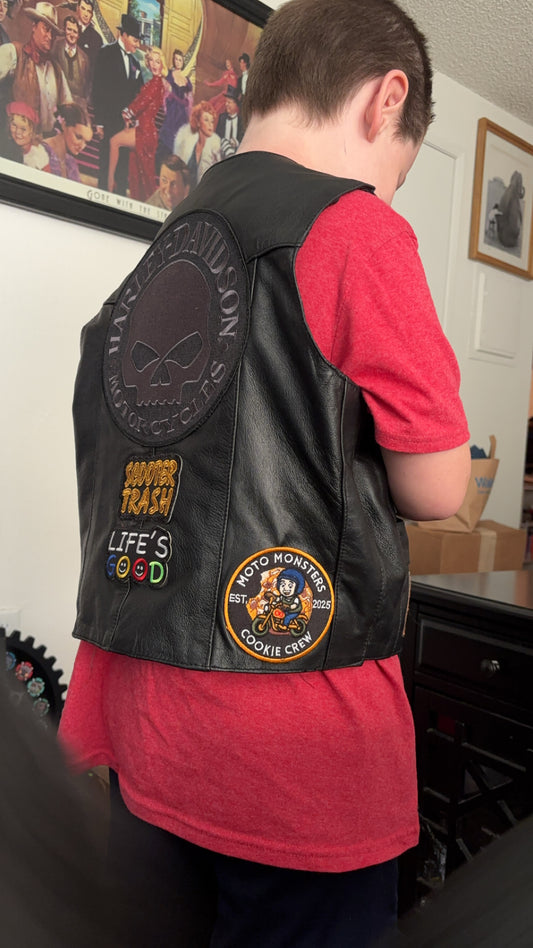 Moto Monsters Cookie Crew Embroidered Patch