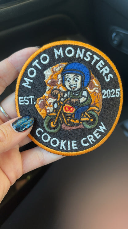 Moto Monsters Cookie Crew Embroidered Patch